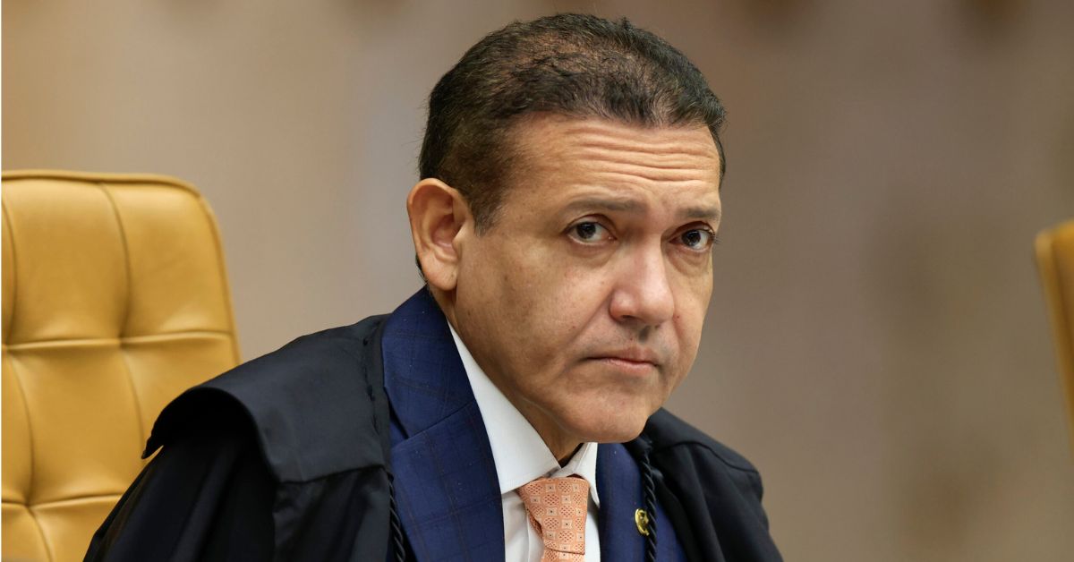 Ministro Nunes Marques no STF durante análise sobre tributação de altas rendas
