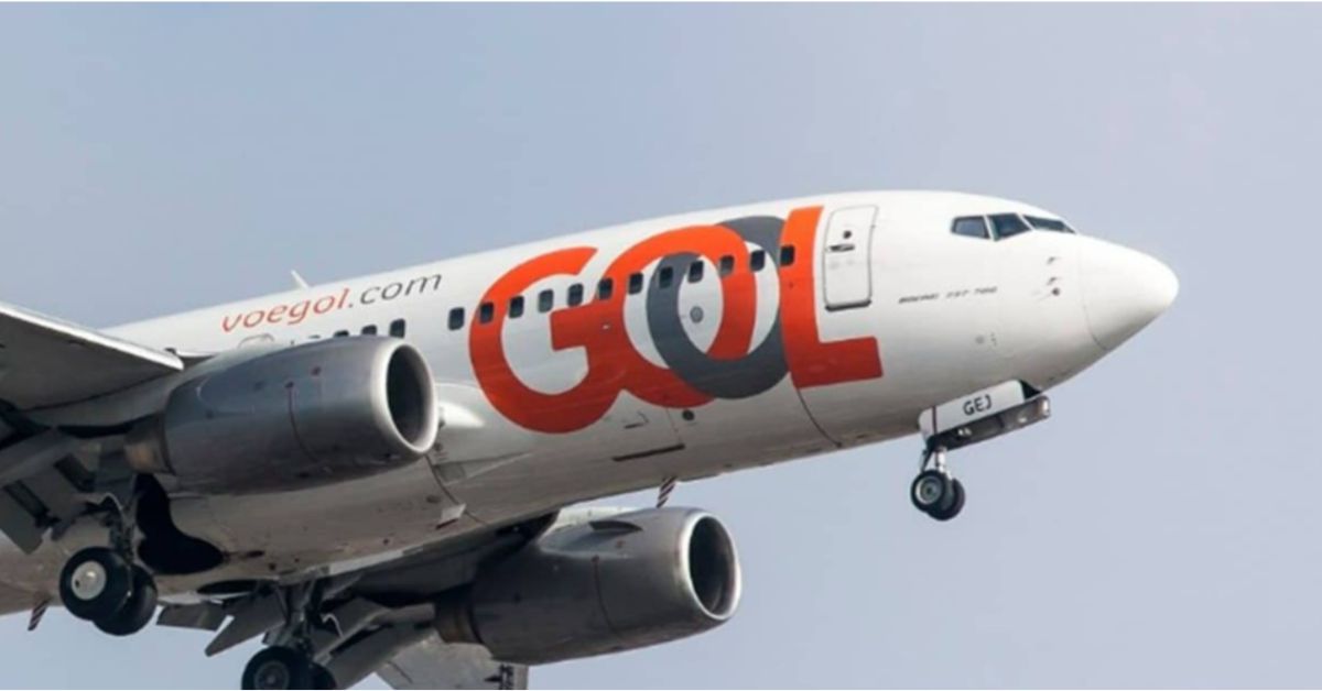 expansão de voos regionais da Gol em aeronave decolando de Congonhas