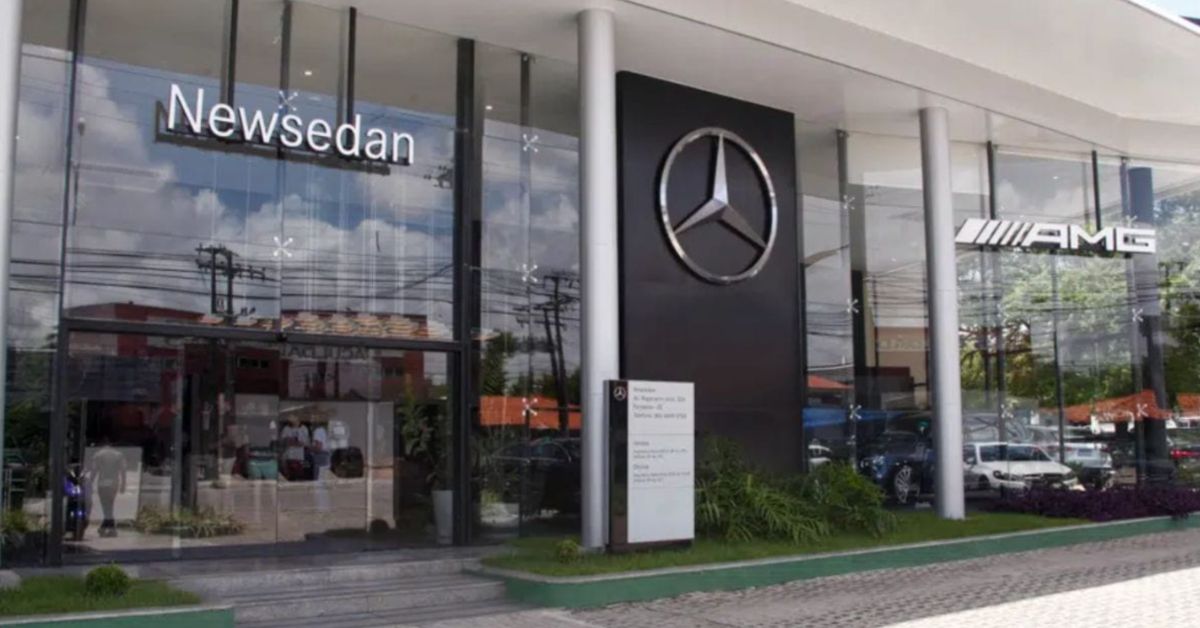 Fachada da Newsedan Mercedes-Benz líder do segmento premium no Ceará