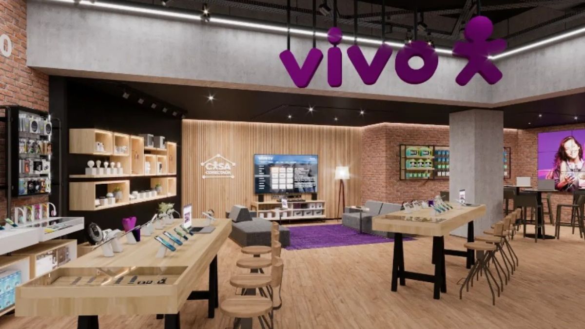 Imagem de uma loja da Vivo para ilustrar uma matéria jornalística sobre o Crediário da Vivo.