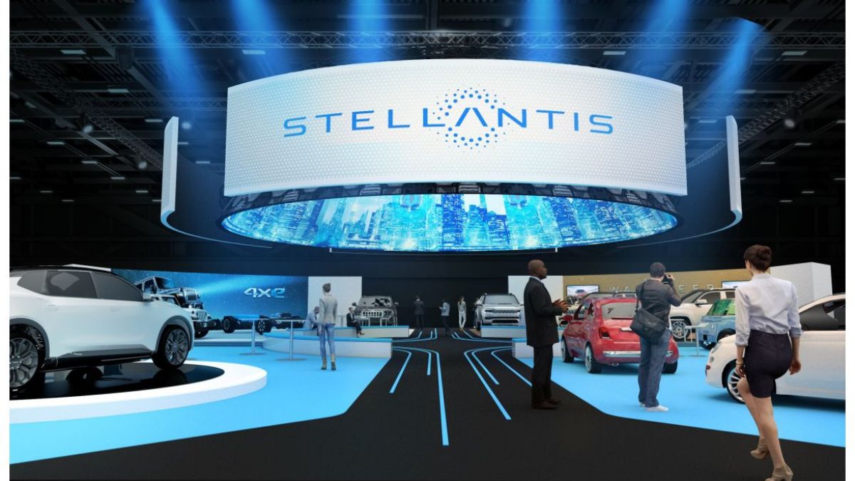 Imagem da fachada da Stellantis para ilustrar uma matéria jornalística sobre a Leapmotor no Brasil.