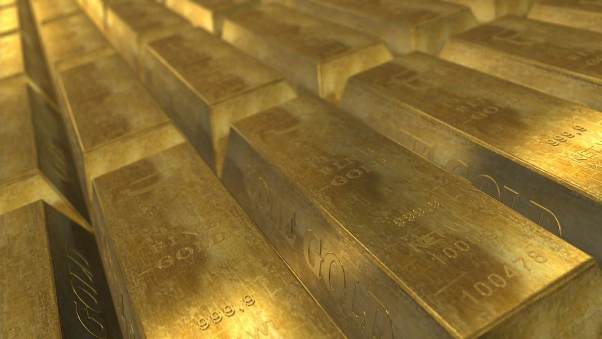 Imagem de barras de Ouro ´para ilustrar a matéria jornalística sobre o Ouro da França.
