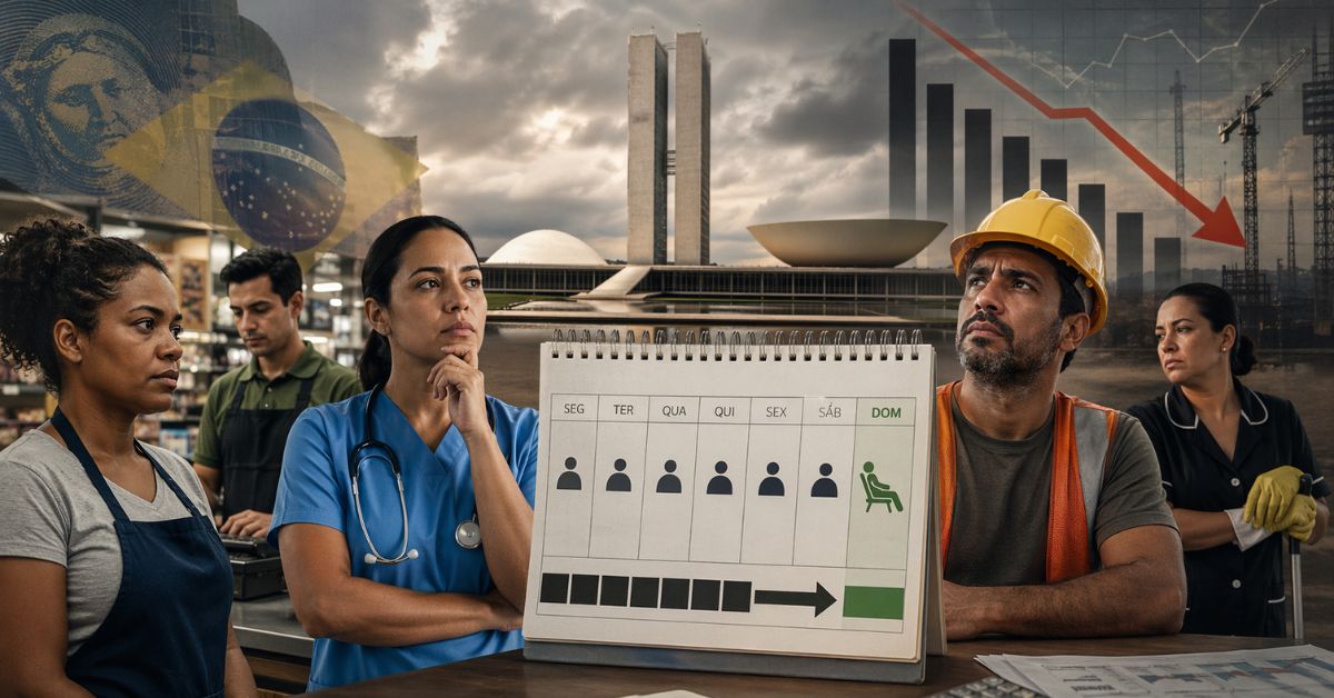 Fim da escala 6x1 pode reduzir o PIB e pressionar custos, emprego e produtividade no Brasil