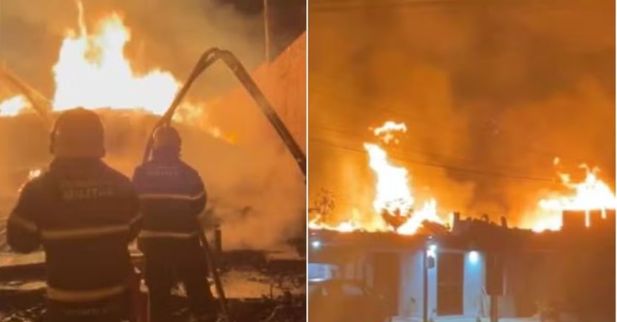 Incêndio em Pacatuba destrói fábrica de paletes, causa prejuízos e impacta atividade econômica local.