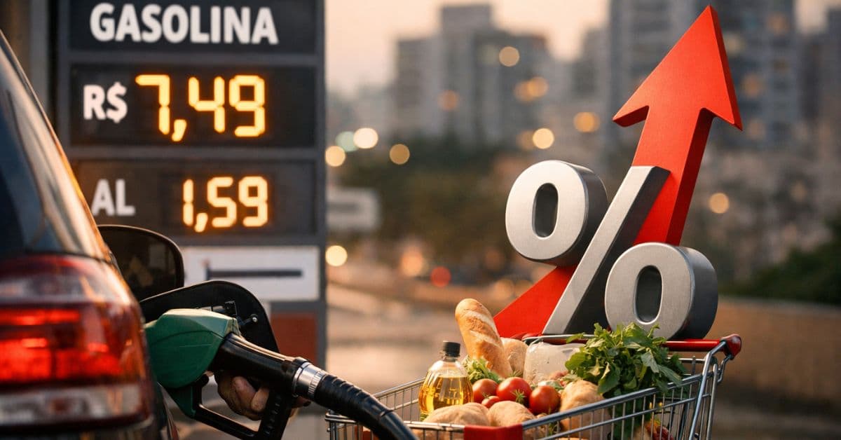 IPC-S março 2026 reflete alta da gasolina e alimentos que pressionam inflação no Brasil