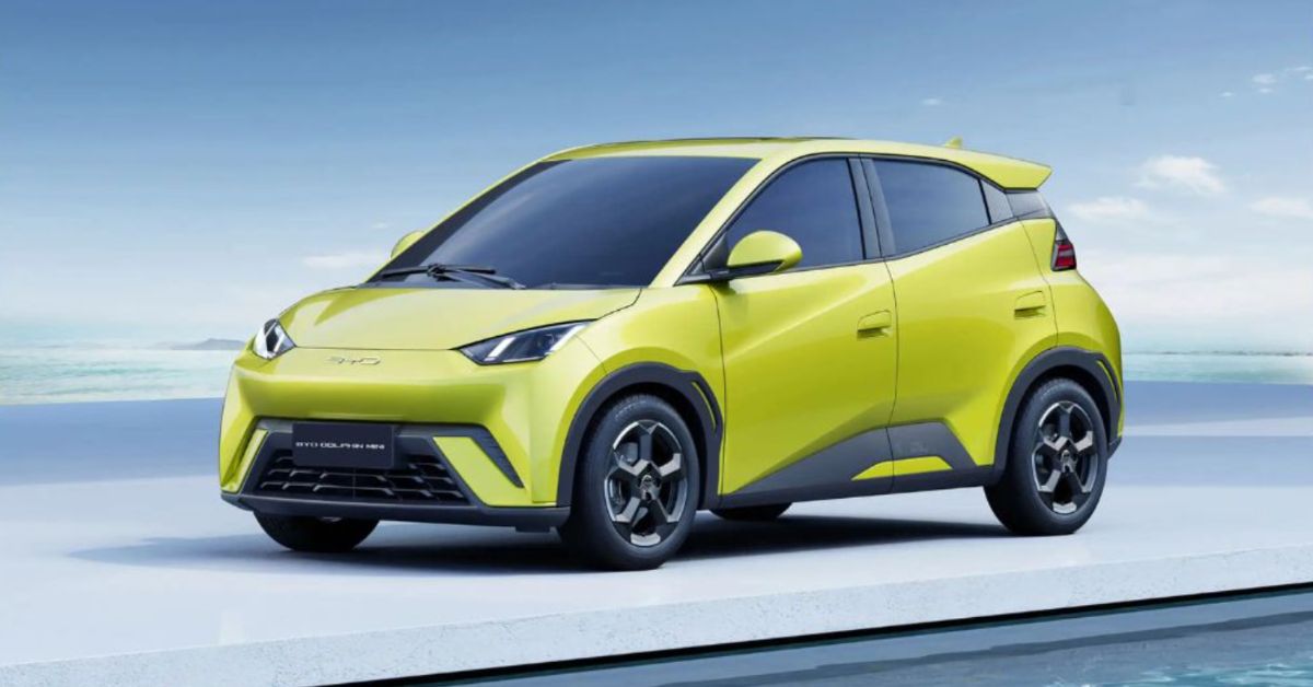 Dolphin Mini da BYD, modelo elétrico que impulsionou o recorde de vendas da BYD no Brasil em março de 2026