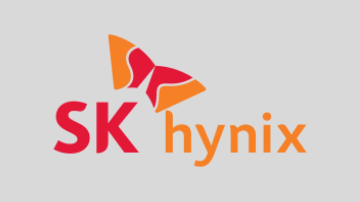 Imagem, logo da SK Hynix para ilustrar uma matéria jornalística sobre o Trilhão da SK Hynix