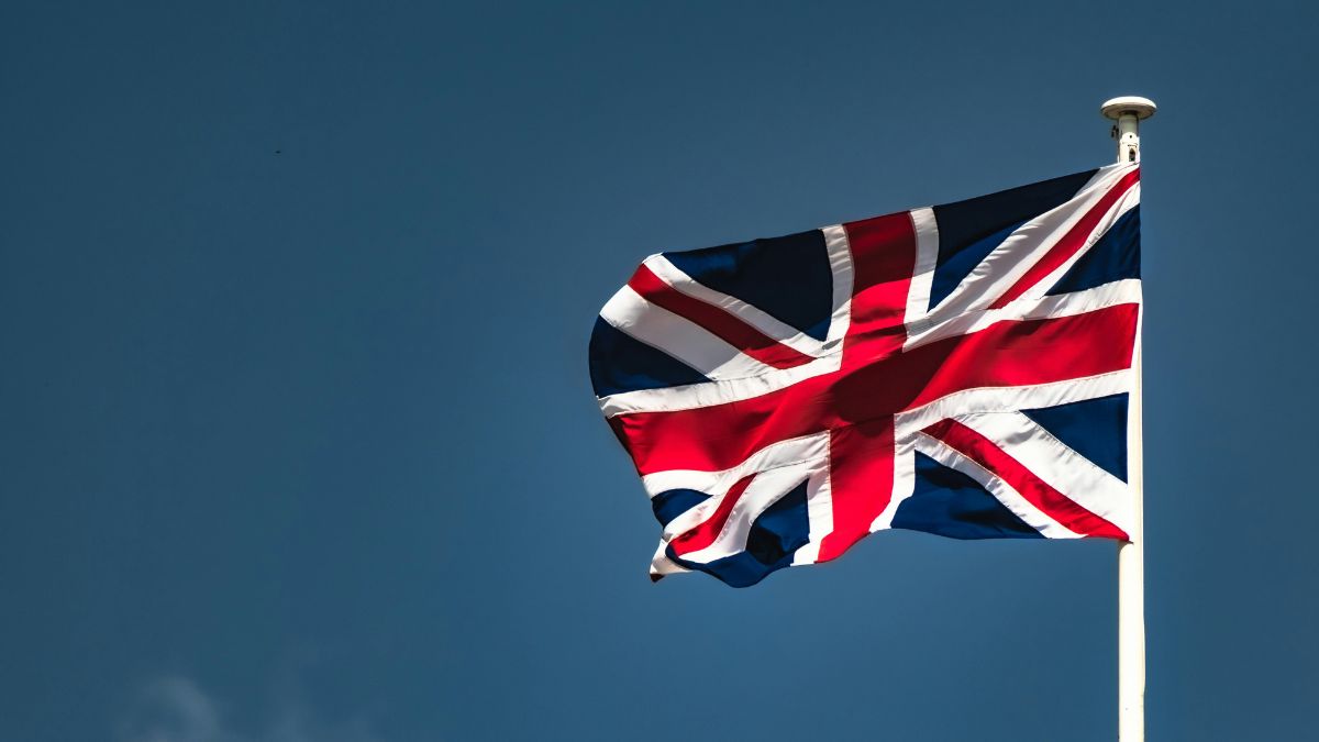 Imagem da bandeira da Inglaterra para ilustrar uma matéria jornalística sobre a Inflação no Banco do Inglaterra.