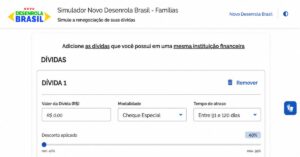 Calculadora Desenrola Brasil mostra dívida, mas banco decide acordo