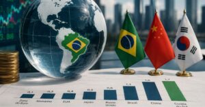 Crescimento do PIB coloca Brasil entre líderes globais enquanto economias ricas perdem força
