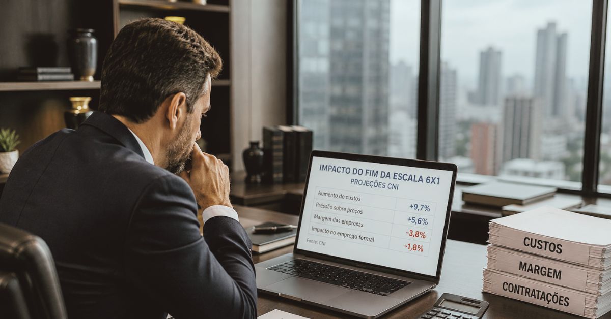Empresário analisa impacto econômico do fim da escala 6x1 sobre custos e contratações