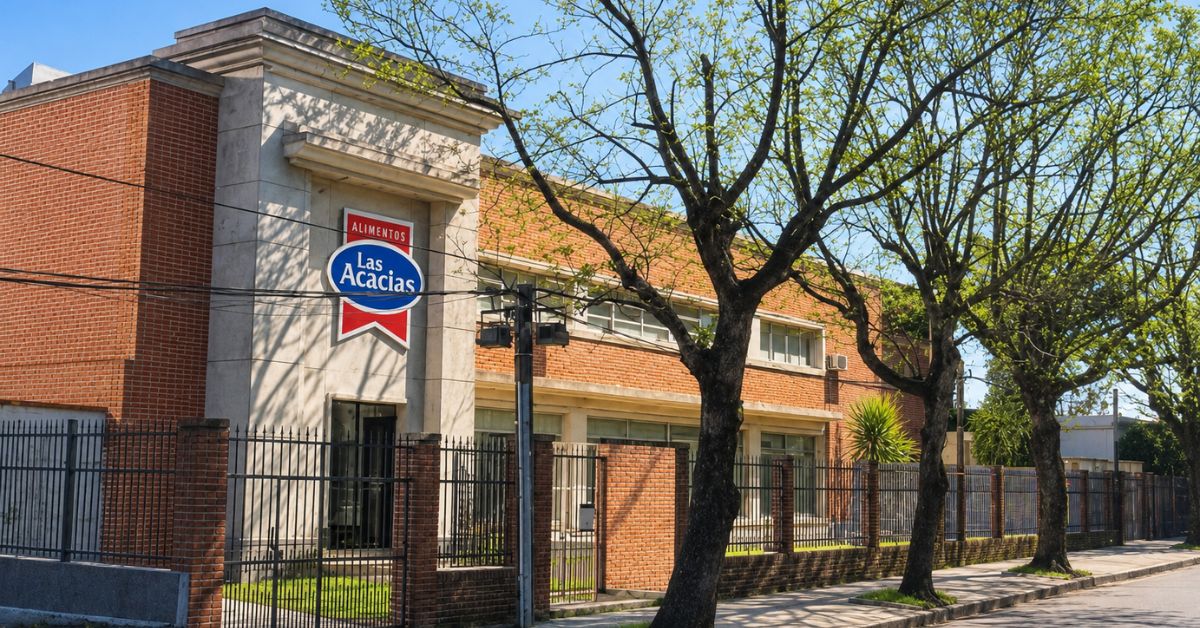 Fachada da Las Acacias, marca da M. Dias Branco no Uruguai