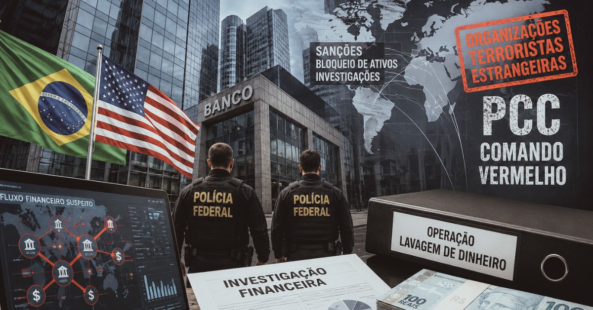PCC e Comando Vermelho como terroristas ampliam pressão dos EUA sobre dinheiro, bancos e investigações financeiras