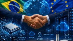 Parceria digital entre Brasil e União Europeia mira chips, IA e soberania tecnológica