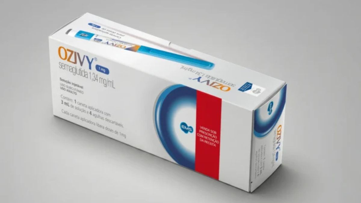 Imagem da caixa da Ozivy para ilustrar uma matéria jornalística sobre o Preço da caneta Ozivy.