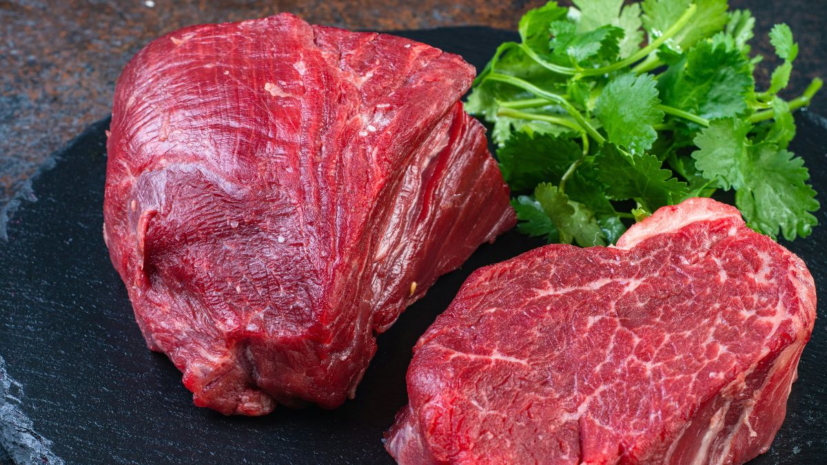 Imagem de carne bovina para ilustrar uma matéria jornalística sobre as tarifas dos Estados Unidos a produtos brasileiros.