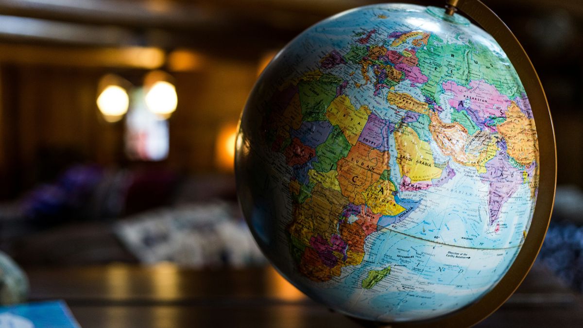 Imagem do mapa mundi para ilustrar uma matéria jornalística sobre a diversificação internacional