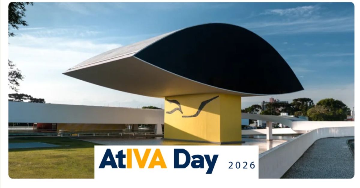 Fachada do Museu Oscar Niemeyer, em Curitiba, local que sediará o atIVA Day 2026, evento sobre a implementação da Reforma Tributária.