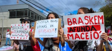 Braskem é condenada por afundamento de solo em Maceió. (Foto: Gabrielle Sodré/MAB)