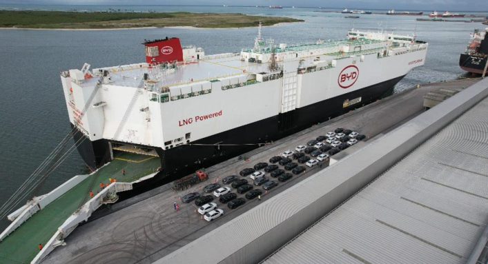 Chegada do Navio BYD ao Brasil marca expansão global