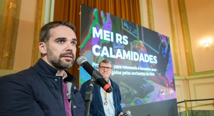 Governo estadual anuncia pacote para negócios atingidos pelas enchentes no Rio Grande do Sul. (Foto: Maurício Tonetto/Secom)