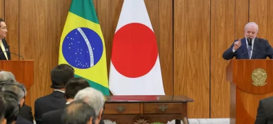 Lula e Premiê Japonês discutem exportação de carne brasileira. (Foto: Antonio Cruz/ Agência Brasil)