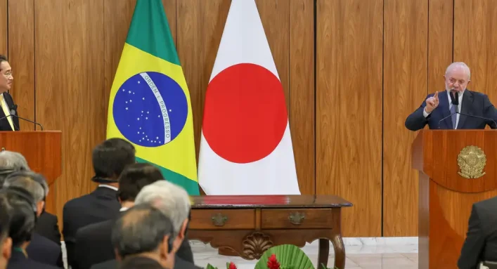 Lula e Premiê Japonês discutem exportação de carne brasileira. (Foto: Antonio Cruz/ Agência Brasil)