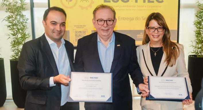 Felipe Gurgel Durametal), Ricardo Cavalcante e Aline Teles (Naturágua).