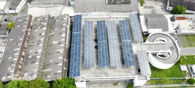 Usina solar no Recife, inaugurada em janeiro de 2024. (Foto: Divulgação/Kroma Energia)